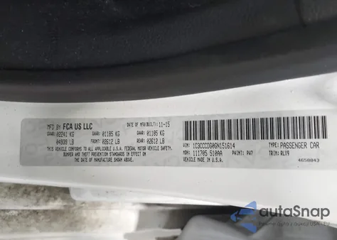 2016 Chrysler 200 S from USA, damaged, VIN 1C3CCCDG0GN151614